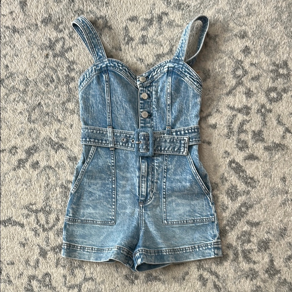 Denim Blue Romper